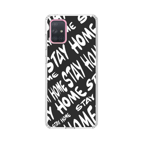 Stay Home Pattern Samsung Galaxy A71 5G Case