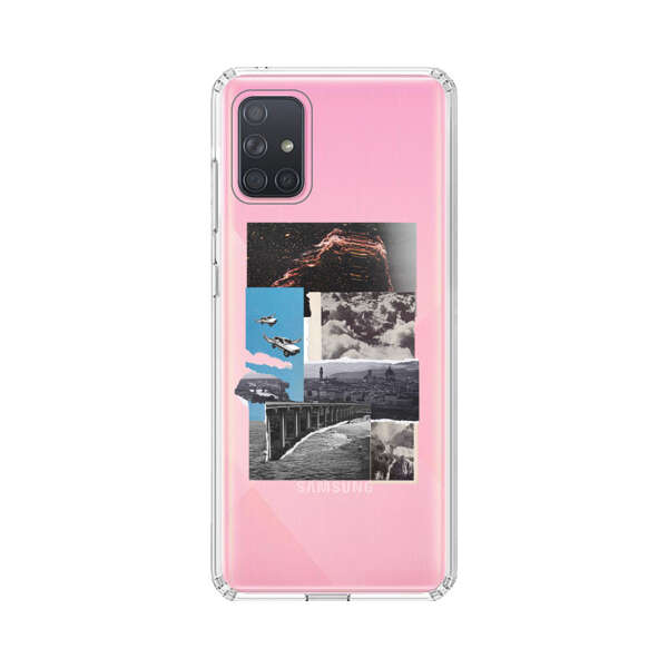 Vintage Collage with Aviation, Bridge, and Cityscape Samsung Galaxy A71 5G Case