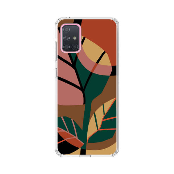 Abstract Geometric Leaves Design Samsung Galaxy A71 Case