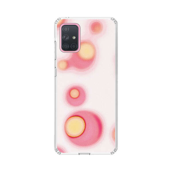 Abstract Pink and Yellow Blobs Samsung Galaxy A71 Case