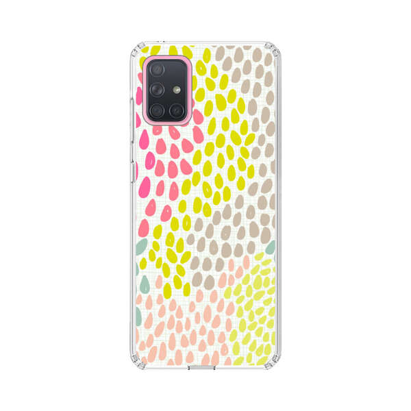 Colorful Abstract Teardrop Pattern Samsung Galaxy A71 Case