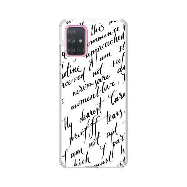 Handwritten Calligraphy Samsung Galaxy A71 Case