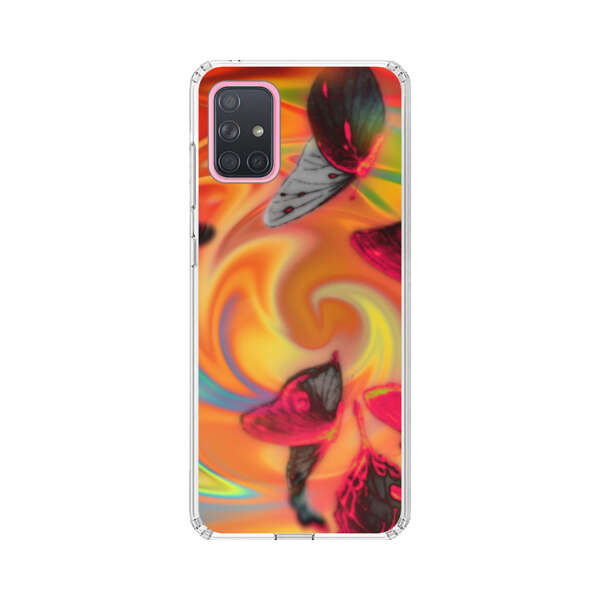 Psychedelic Butterflies Swirl Samsung Galaxy A71 Case