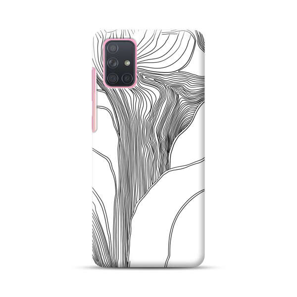 Abstract Line Art Design Samsung Galaxy A71 Hard Case
