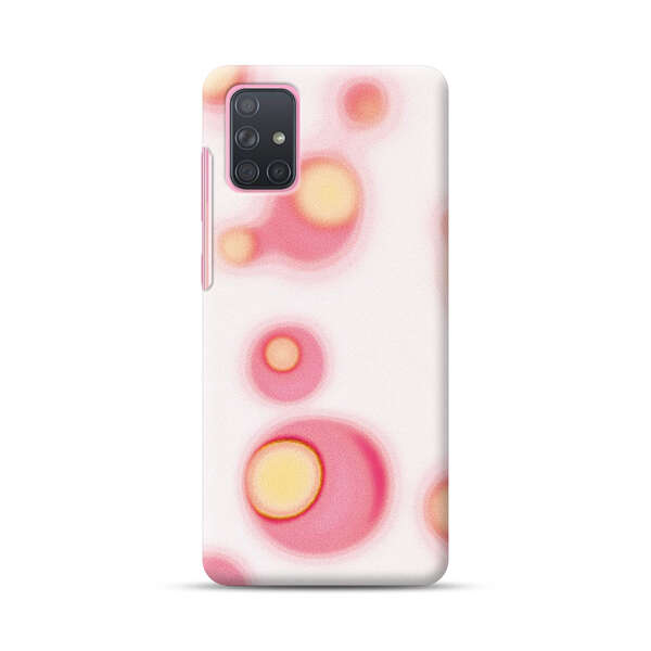 Abstract Pink and Yellow Blobs Samsung Galaxy A71 Hard Case