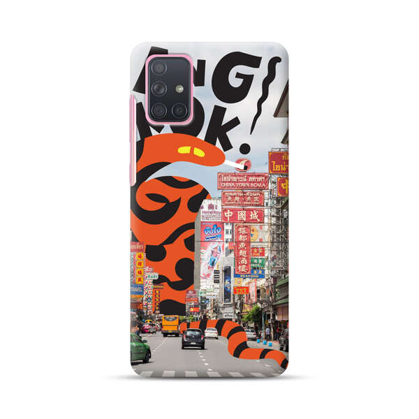 Bangkok Chinatown Snake Street Scene Samsung Galaxy A71 Hard Case