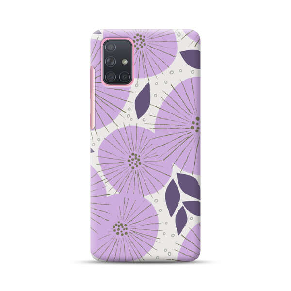 Lavender Flower Pattern Samsung Galaxy A71 Hard Case