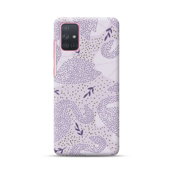 Lavender Swan Pattern Samsung Galaxy A71 Hard Case