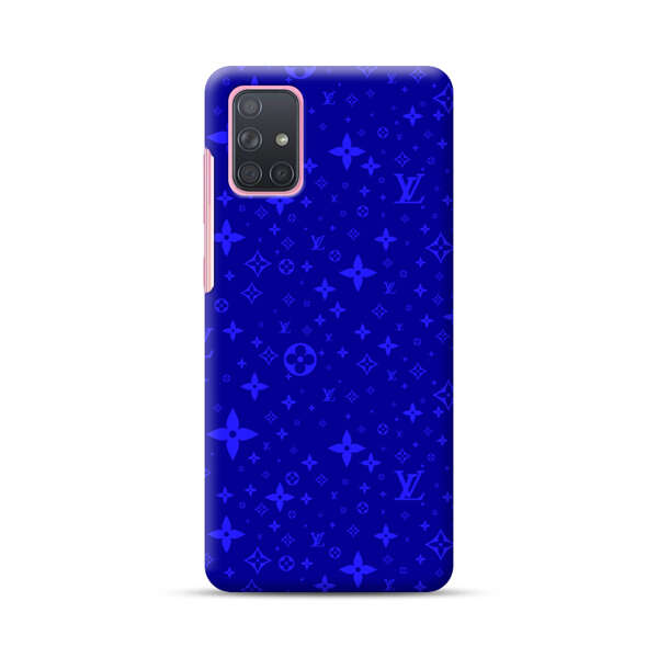 Luxury Blue Designer Pattern Samsung Galaxy A71 Hard Case