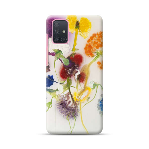 Vibrant Abstract Floral Artwork Samsung Galaxy A71 Hard Case