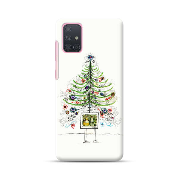Whimsical Christmas Tree Artistic Design Samsung Galaxy A71 Hard Case