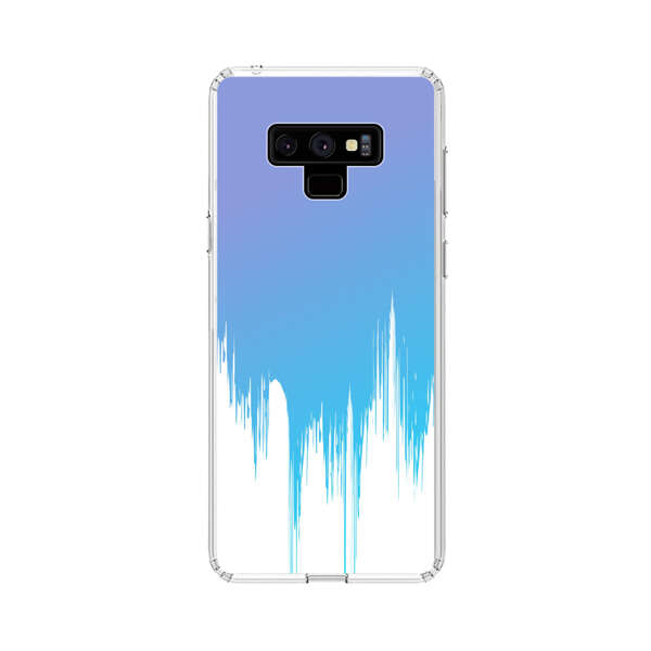 Abstract Blue and Purple Dripping Paint Samsung Galaxy Note 9 Case