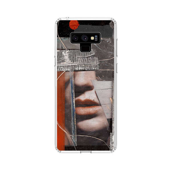 Abstract Collage Close Up Face Samsung Galaxy Note 9 Case