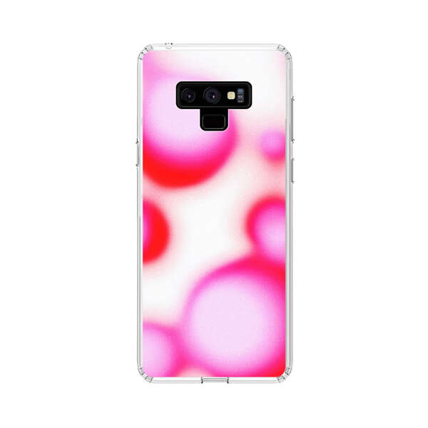 Abstract Pink and Red Blurry Circles Samsung Galaxy Note 9 Case