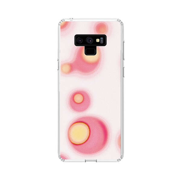 Abstract Pink and Yellow Blobs Samsung Galaxy Note 9 Case