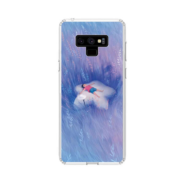 Child Relaxing in Dreamy Field Samsung Galaxy Note 9 Case