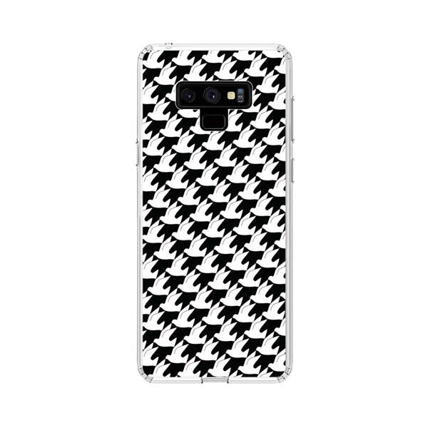 Classic Black and White Houndstooth Pattern Samsung Galaxy Note 9 Case