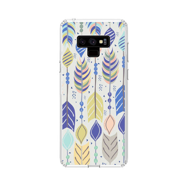 Colorful Feathers Pattern Pastel Samsung Galaxy Note 9 Case