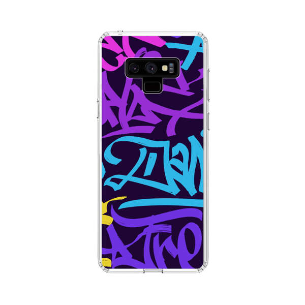 Colorful Graffiti Pattern Samsung Galaxy Note 9 Case