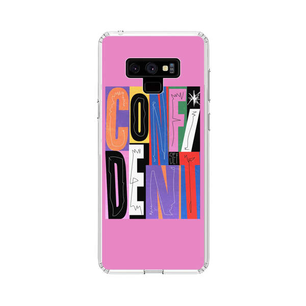 Confident Bold Colorful Typography Samsung Galaxy Note 9 Case