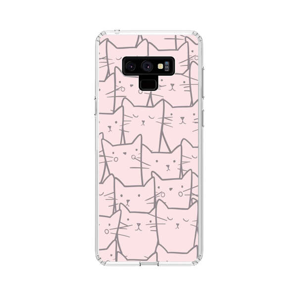 Cute Hand Drawn Cat Pattern Samsung Galaxy Note 9 Case