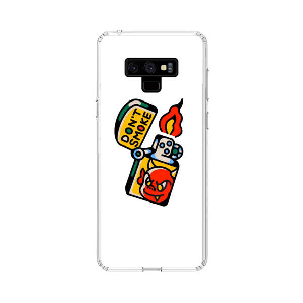 Don't Smoke Vintage Lighter with Devil Face Samsung Galaxy Note 9 Case