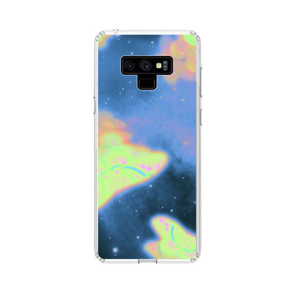 Dreamy Glowing Cosmic Butterflies Samsung Galaxy Note 9 Case