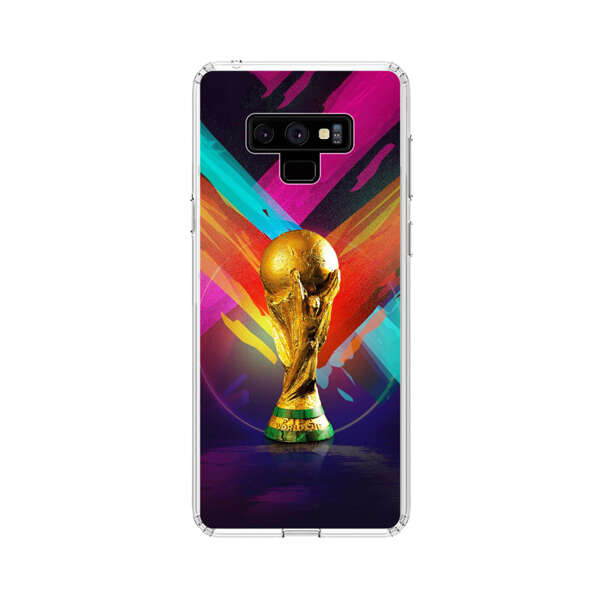 Golden Soccer Trophy with Colorful Abstract Background Samsung Galaxy Note 9 Case