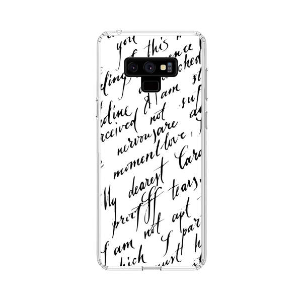 Handwritten Calligraphy Samsung Galaxy Note 9 Case