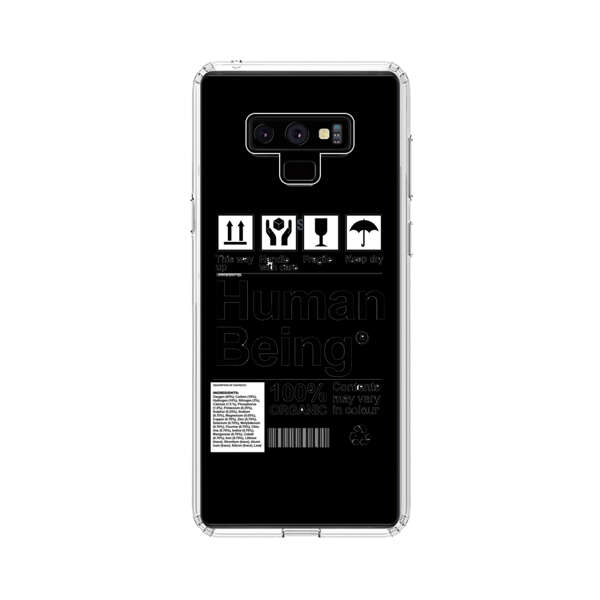 Human Being Fragile Label Design Samsung Galaxy Note 9 Case
