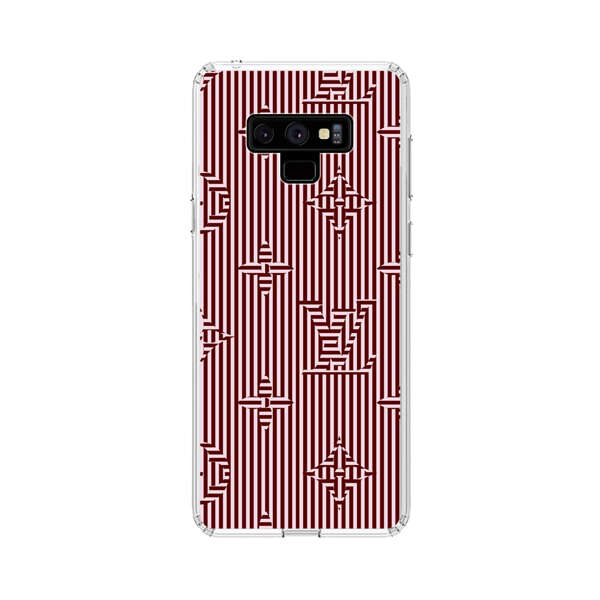 Intricate Geometric Striped Pattern Samsung Galaxy Note 9 Case