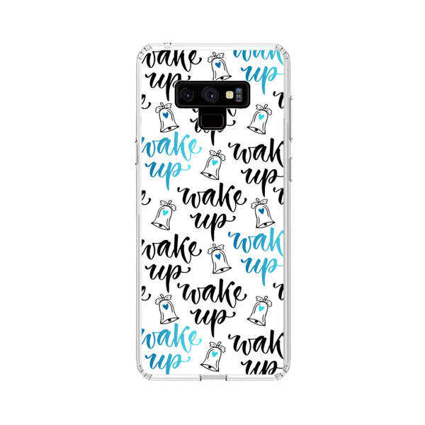 Motivational wake up call lettering pattern Samsung Galaxy Note 9 Case
