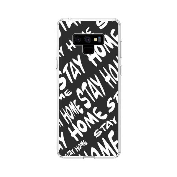 Stay Home Pattern Samsung Galaxy Note 9 Case