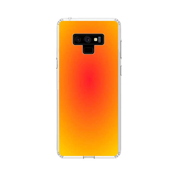 Vibrant Red Focal Point with Yellow Gradient Background Samsung Galaxy Note 9 Case
