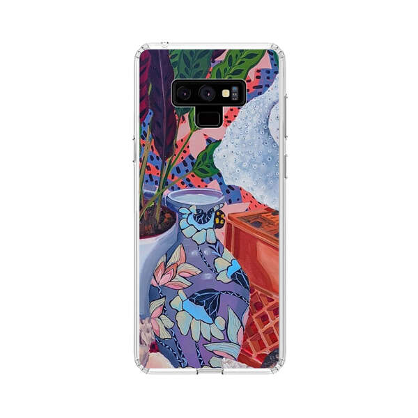 Vibrant Still Life with Plants and Vase Samsung Galaxy Note 9 Case