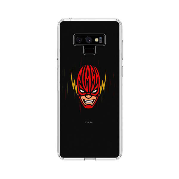 Vibrant Superhero Face with Lightning Bolts Samsung Galaxy Note 9 Case