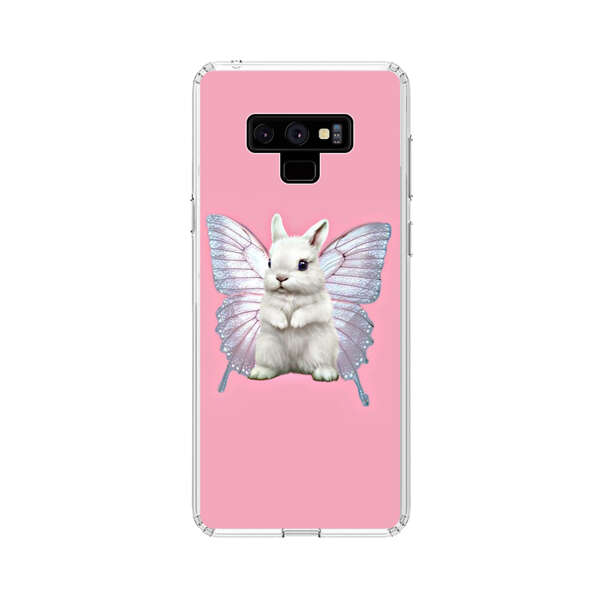 White Bunny with Butterfly Wings Samsung Galaxy Note 9 Case