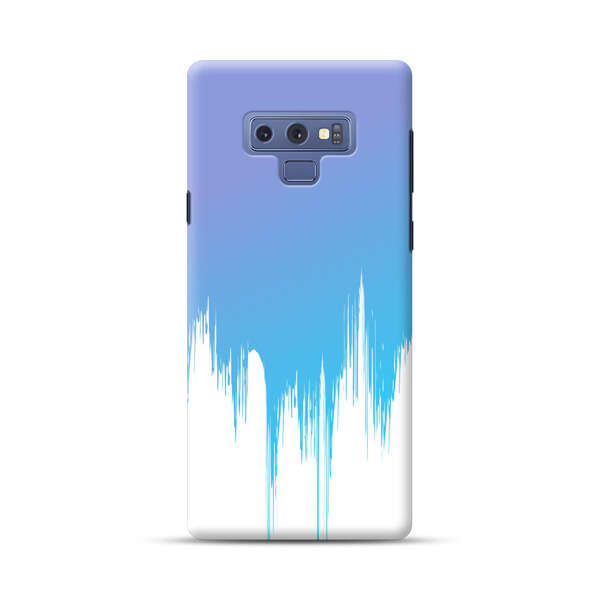 Abstract Blue and Purple Dripping Paint Samsung Galaxy Note 9 Hard Case