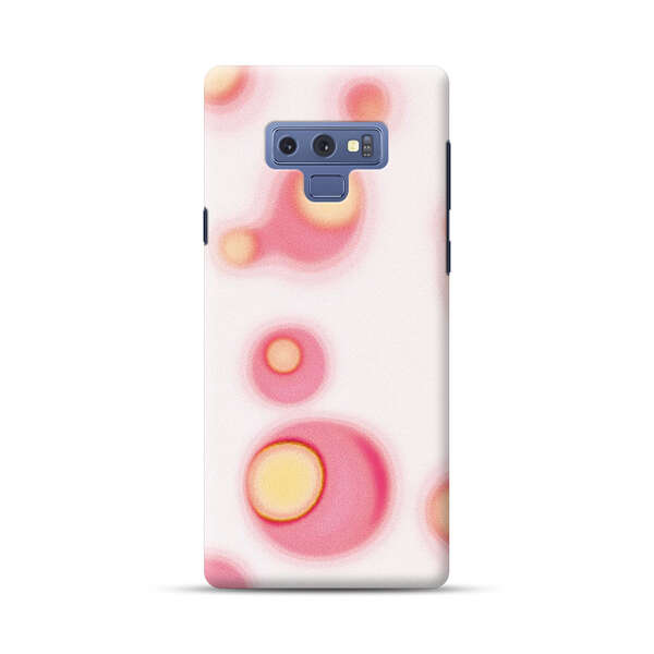 Abstract Pink and Yellow Blobs Samsung Galaxy Note 9 Hard Case