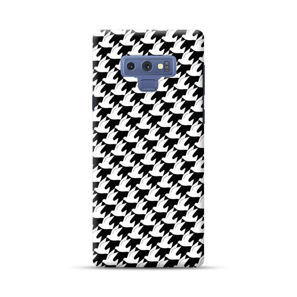 Classic Black and White Houndstooth Pattern Samsung Galaxy Note 9 Hard Case