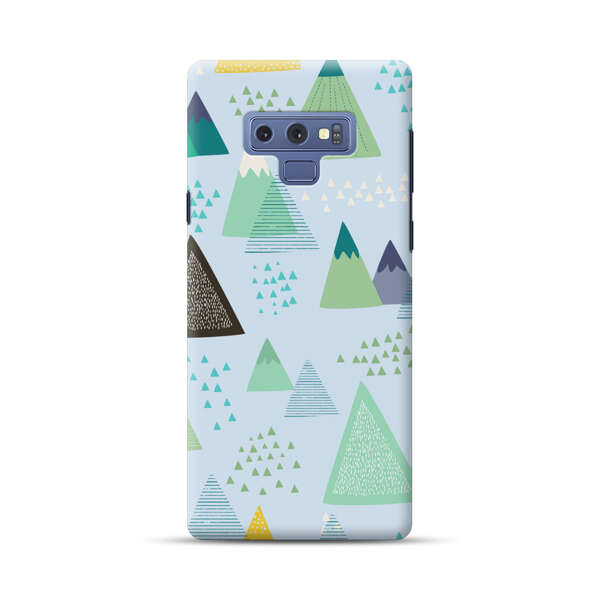 Colorful Abstract Mountain Pattern Samsung Galaxy Note 9 Hard Case