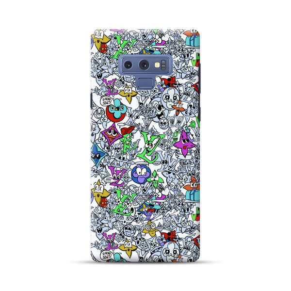 Colorful Cartoon Graffiti Pattern Samsung Galaxy Note 9 Hard Case