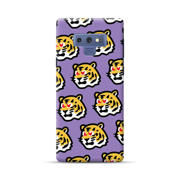 Cute Tiger with Heart Eyes Pattern Samsung Galaxy Note 9 Hard Case