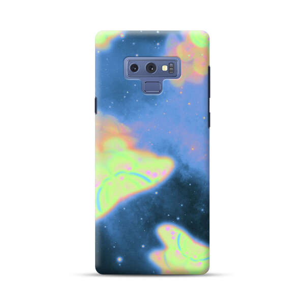 Dreamy Glowing Cosmic Butterflies Samsung Galaxy Note 9 Hard Case