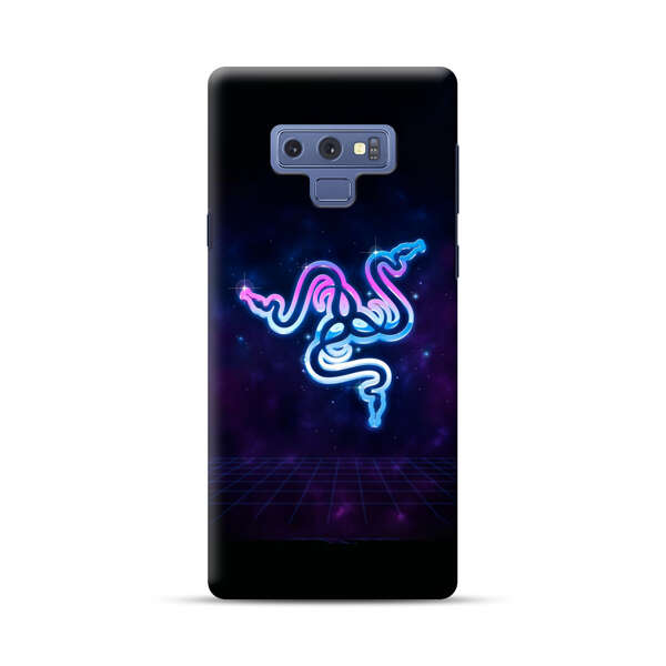 Glowing Neon Triple Snake Samsung Galaxy Note 9 Hard Case