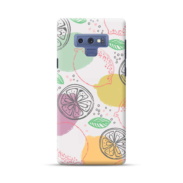 Lemon Colorful Abstract Pattern Samsung Galaxy Note 9 Hard Case