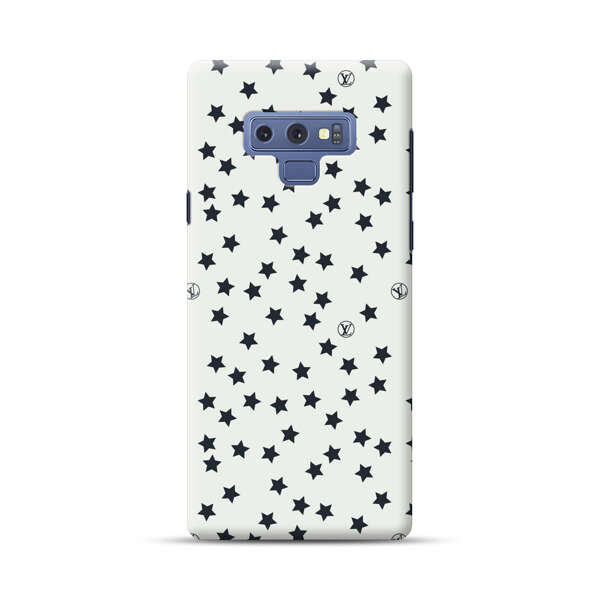 Minimalist Black Stars Pattern Samsung Galaxy Note 9 Hard Case