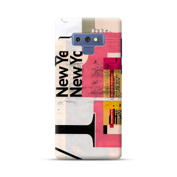 Modern Abstract Collage Artwork Samsung Galaxy Note 9 Hard Case
