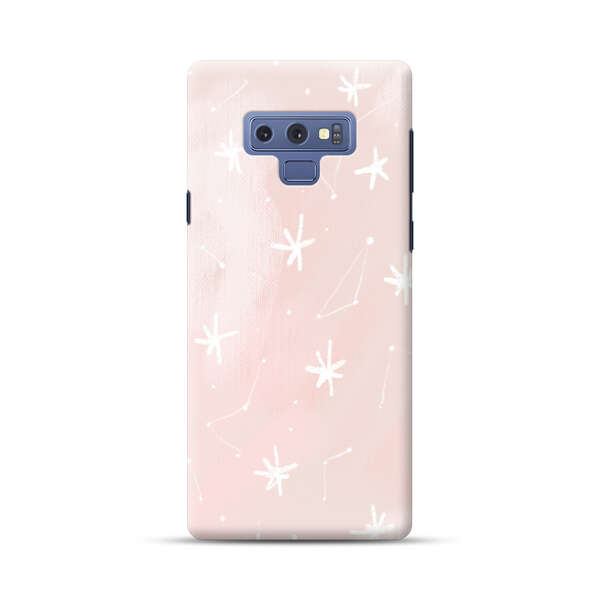 Pink Stars and Constellation Pattern Samsung Galaxy Note 9 Hard Case