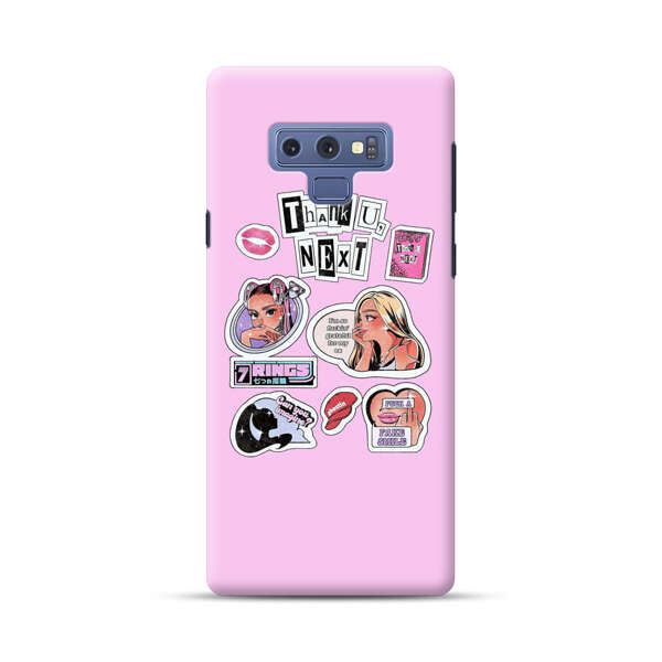 Pop Art Fashion Stickers Samsung Galaxy Note 9 Hard Case